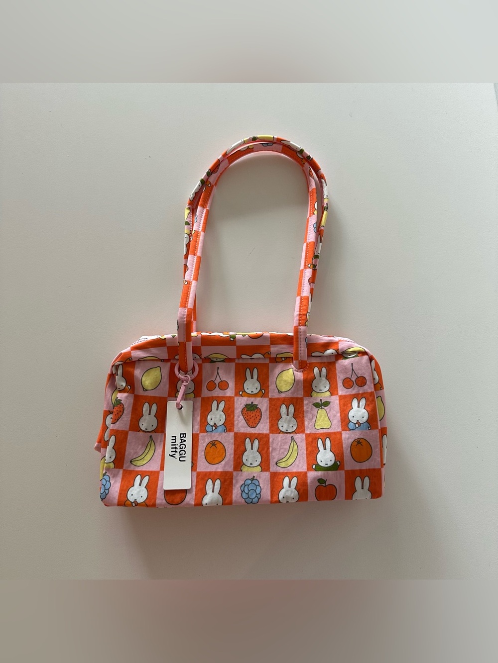 NEW Baggu Nylon Bowler Bag Checkered Fruit Miffy Purse UO Exclusive

New with ta